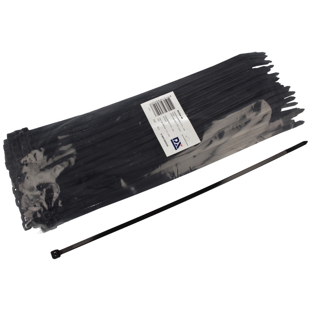 20.75.48300.6 Ty-rap plas. 300x4.8 mm black UV-resistant