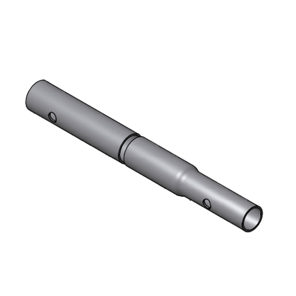 40.27.6470.00 Contiflo buis Ø27x1,5 L=6470 mm verjongd/gat Ø8,5