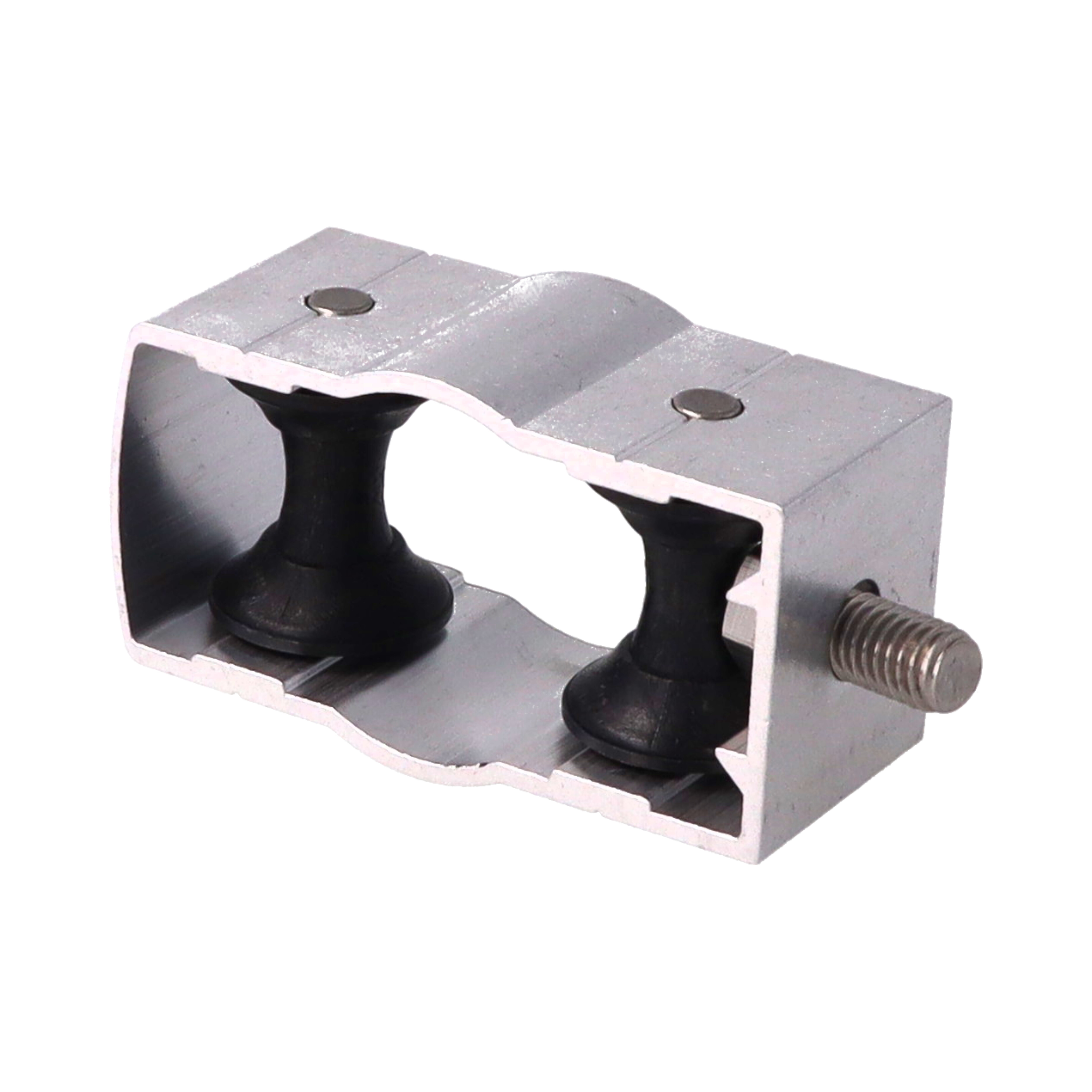 51.10.5025.27 Schroefconsole alu. C50x25 H35 BØ27 mm. + bout M8x16 rvs