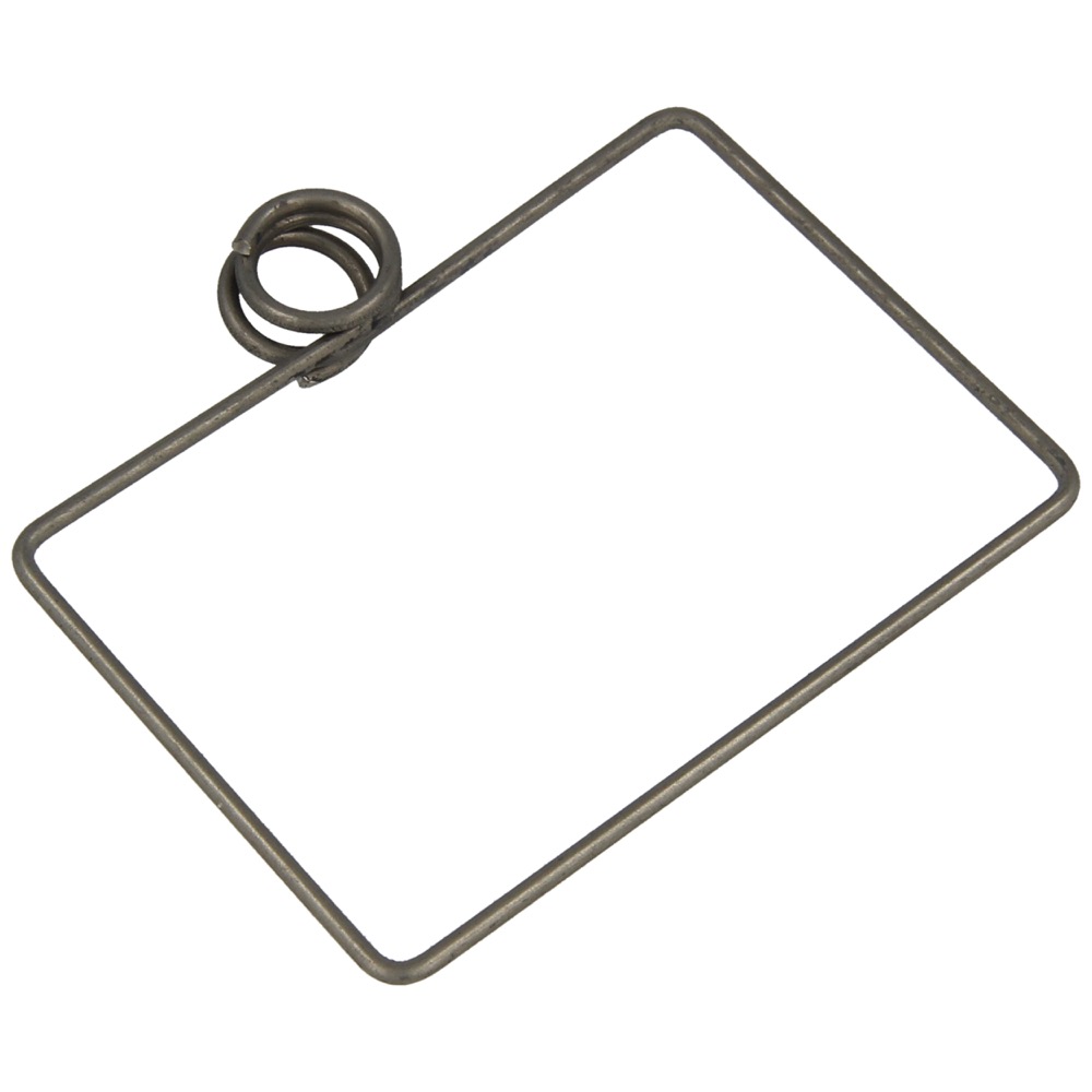 60.50.0360.40 Tralieveer rvs recht-model B60xH40 mm Ø8 mm ophangoog, Ø1,6 mm