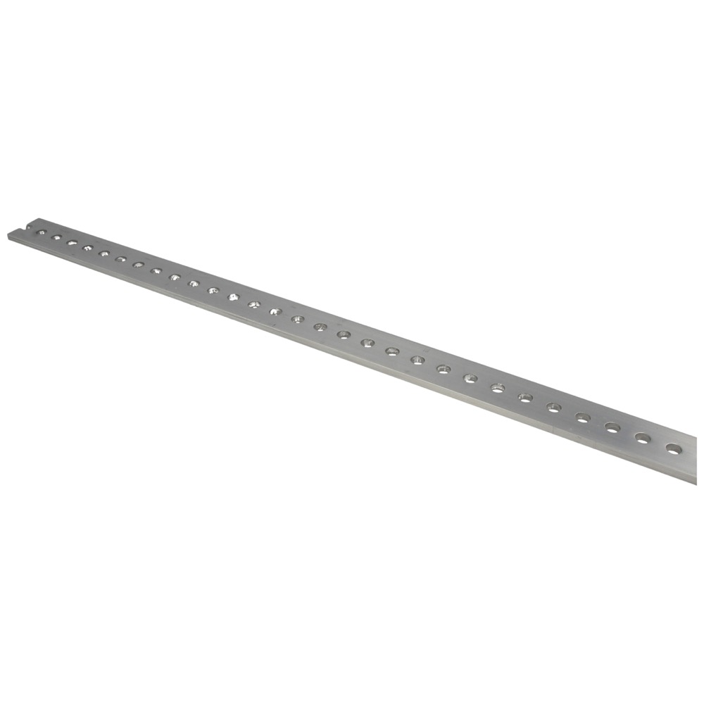 60.51.1000.13 Gatenstrip alu. 25x4 L=1000 mm gaten M8 h.o.h. 13 mm