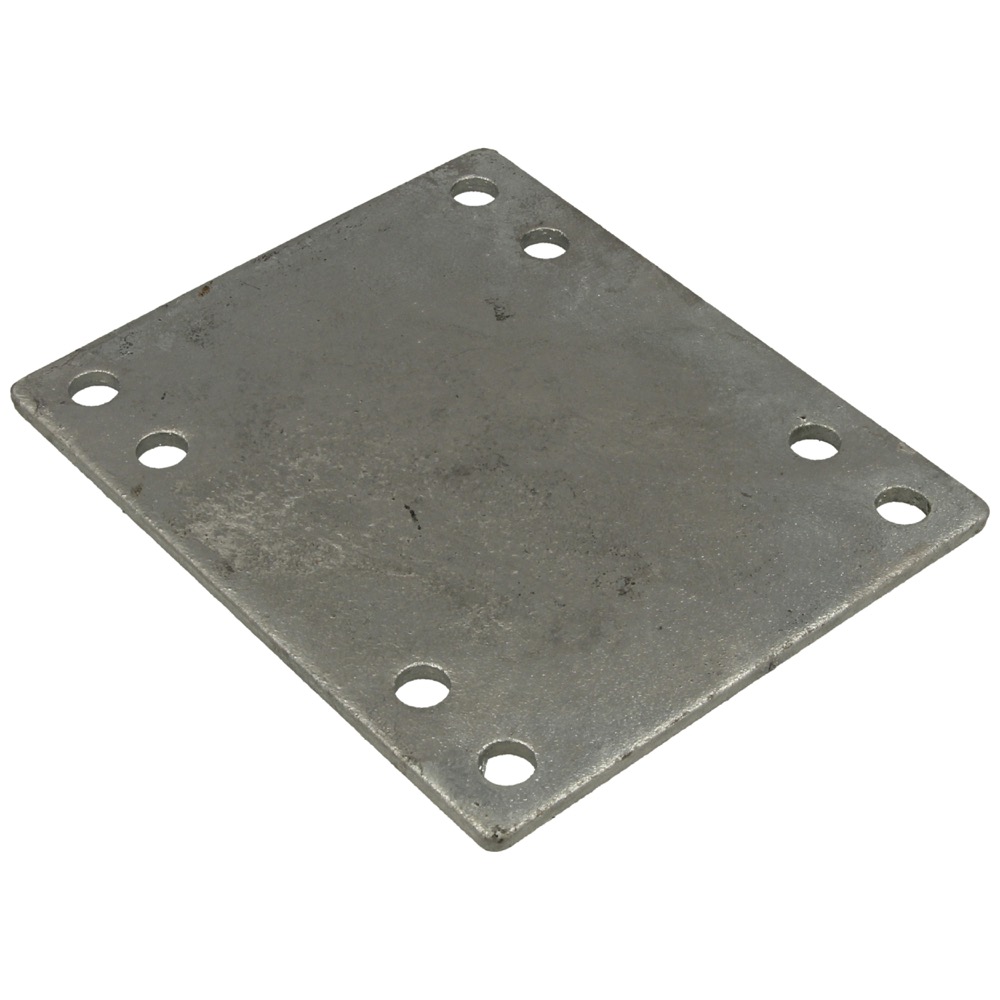 60.72.0130.04-02 Tegenplaat th.verz. L=130 mm tbv koker 50x50 mm aanhaalmoment bij bevestigen 10 Nm
