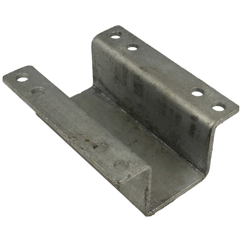 60.72.5050130-02 Omega plaat th.verz. L=130 mm tbv koker 50x50 mm aanhaalmoment bij bevestigen 10 Nm