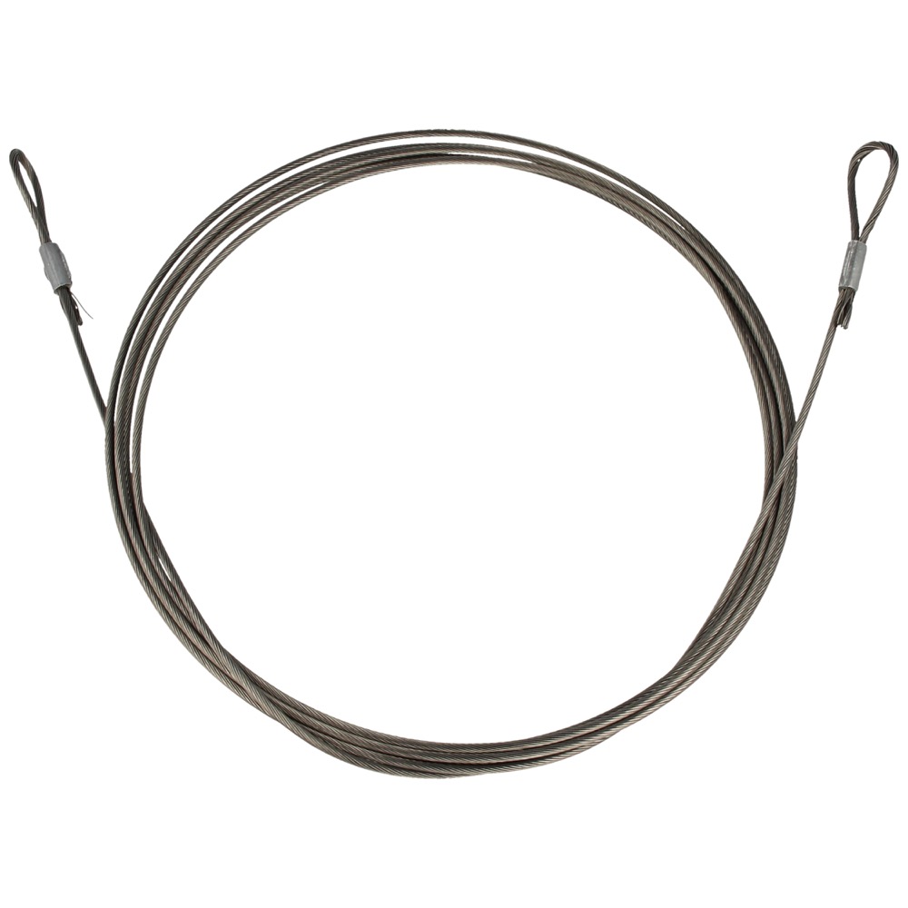 62.43.3500.05 Goot-nok-gootkabel rvs, HOH-lengte: 3500 mm Ø2,5 mm 2x lusmaat=30 mm