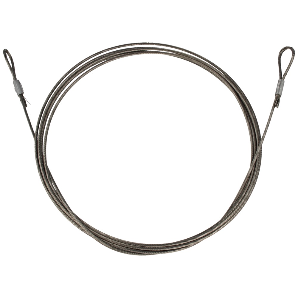 62.43.3900.05 Goot-nok-gootkabel rvs, HOH-lengte: 3900 mm Ø2,5 mm 2x lusmaat=30 mm