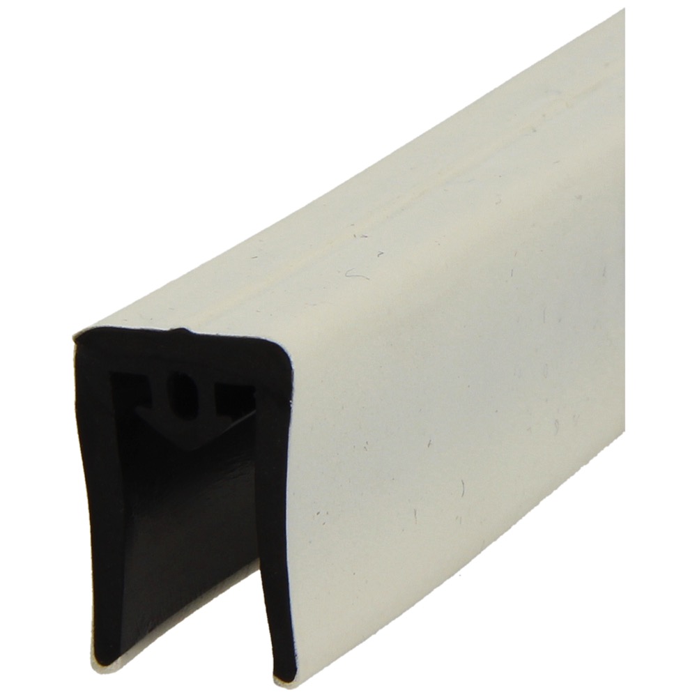 62.59.2531.06 Gevelafdekrubber, zwart/wit, 50 mtr type: Alcoa/Boal/Kubo, kwaliteit EPDM 70 shore +/-5 zwart, toleranties ISO 3302-1/E2/L3