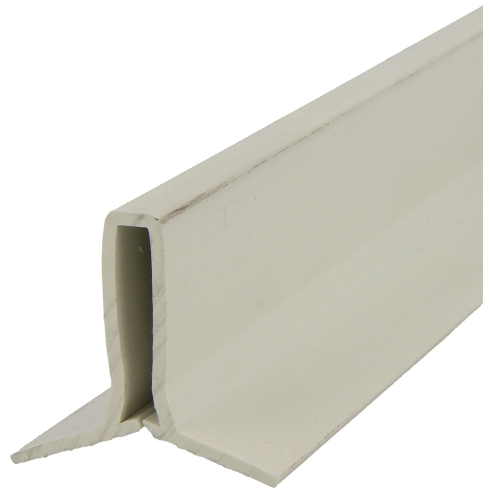 62.59.3841.00 Afdekstrip kst. tbv stalen T30-roede, wit, L=6120 mm