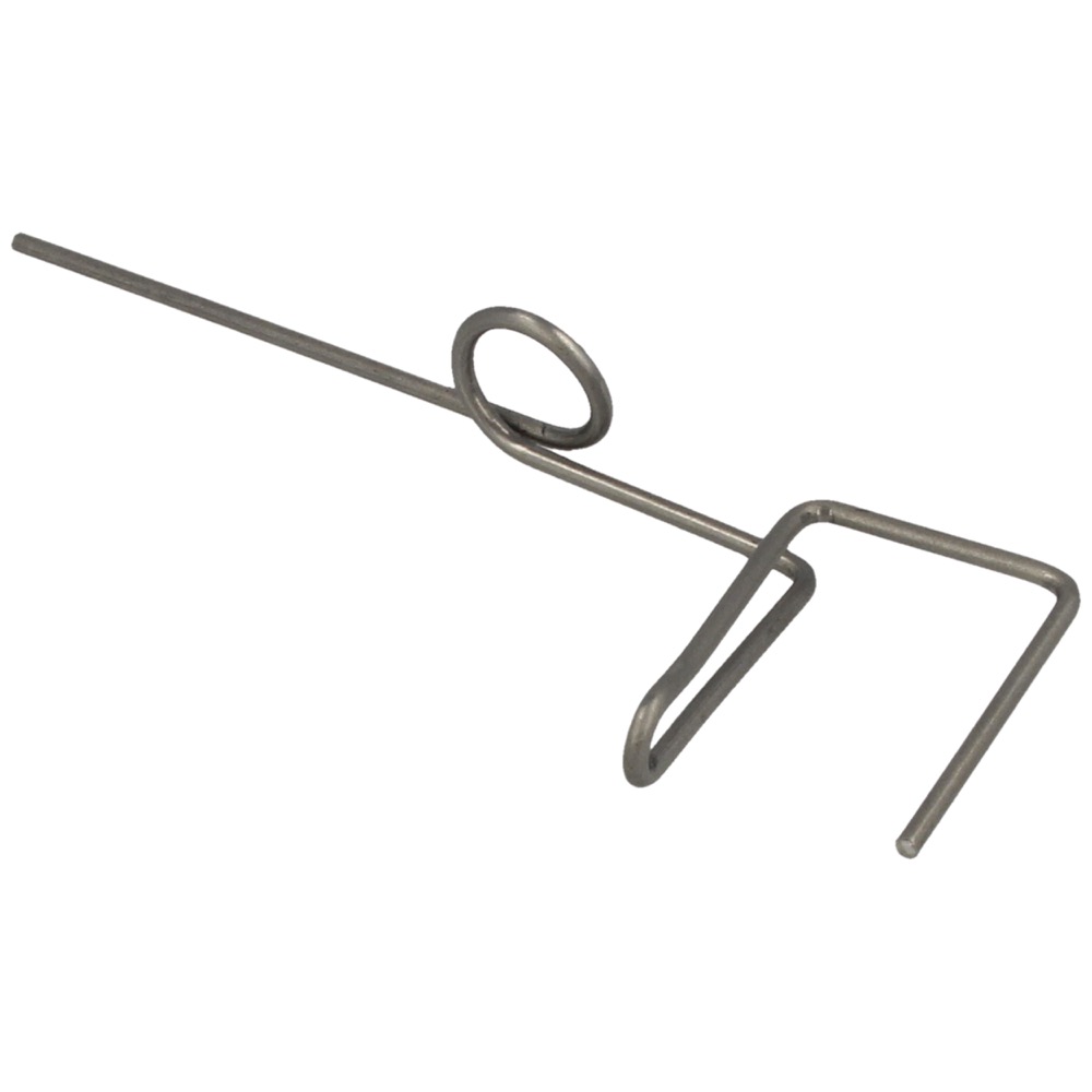 63.05.0251.24 Doekstopper rvs H25 mm met oog H60, Ø2,4 mm