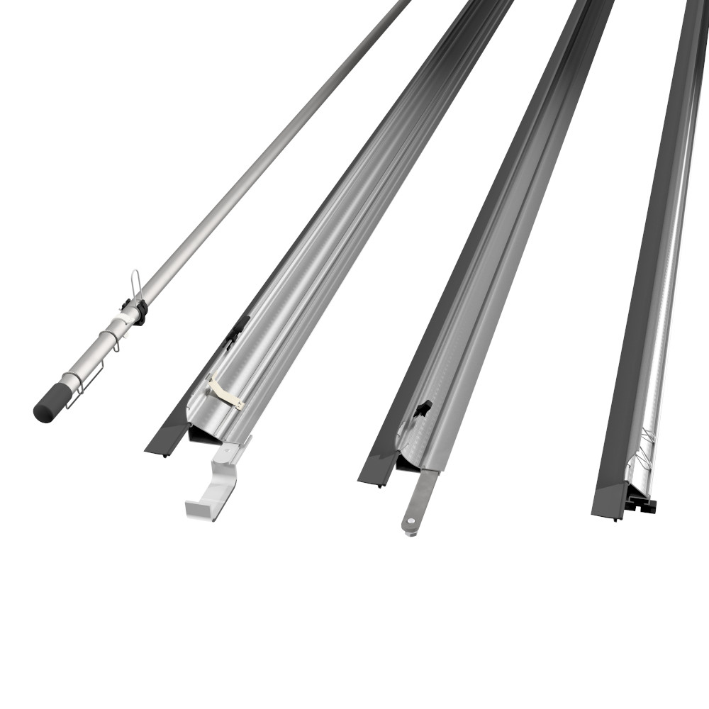 Schermprofielen, 19 mm buizen en toebehoren